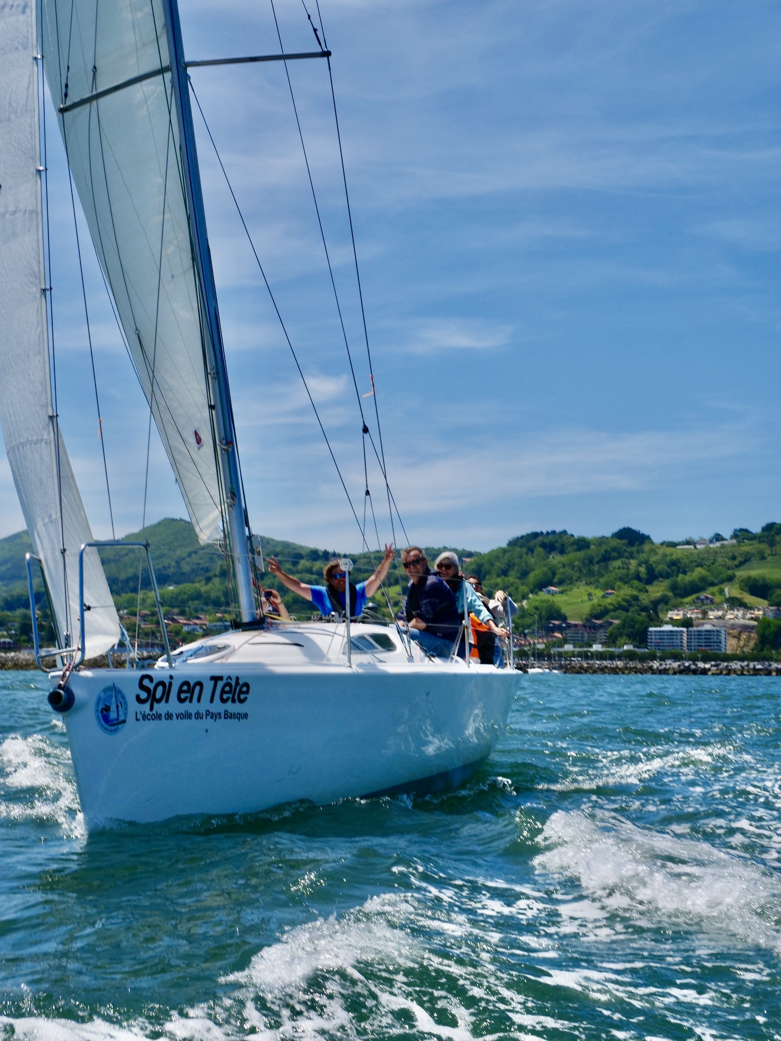 stage croisiere de voile avec Spî en tete